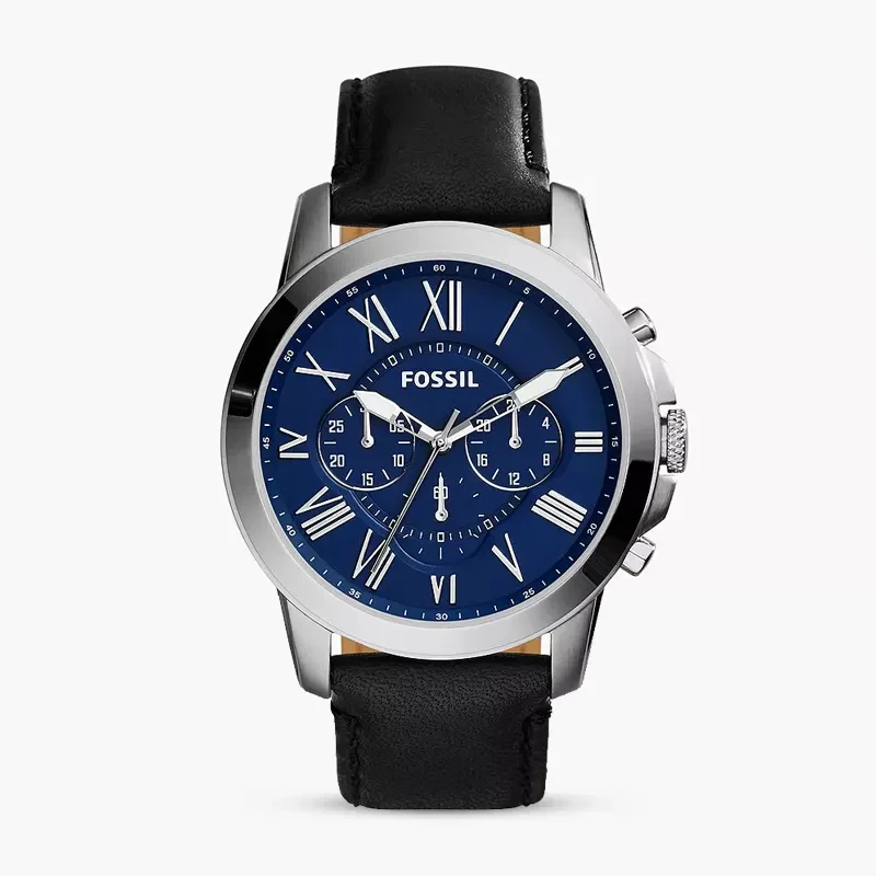 Fossil Grant Chronograph Blue Dial Men's Watch | FS4990